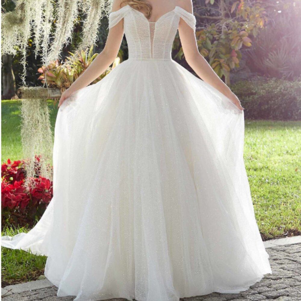 Mori Lee Feliciana Wedding Gown Ivory/Honey/Almond Size 10